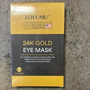 2 Boxes Zovumu 24K Gold Eye Masks-20 pairs
